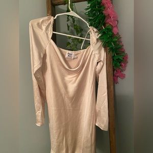 Star Power Mini Dress Champagne